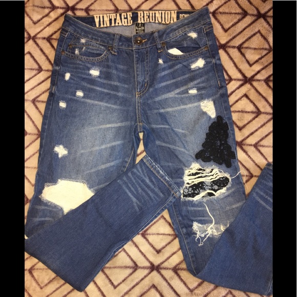 Vintage Reunion Rewash Jeans - Picture 1 of 6